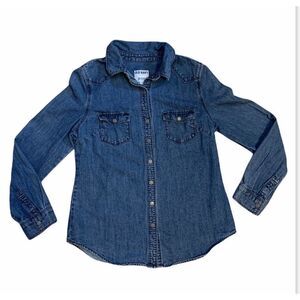 Old Navy Womens Denim Jean Jacket XS Petite EUC